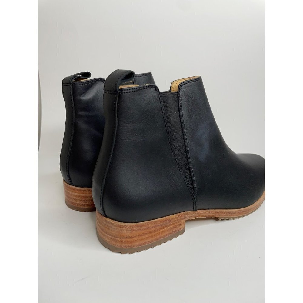 Anthropologie Nisolo Everyday Black Chelsea Boots Leather Size 8 NEW - Picture 5 of 7